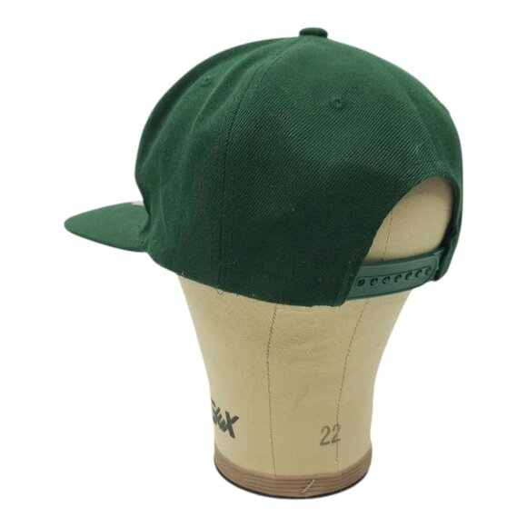 Oakland A's Embroidered Logo Script Snapback Brand Cap MLB Baseball Hat Green - Picture 13 of 14